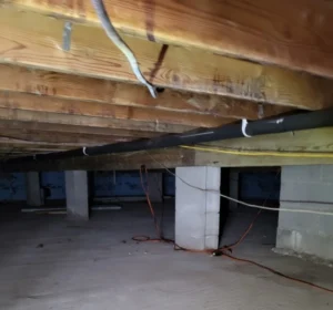 Montville, NJ crawl space mold remediation after the abatement services were finished.