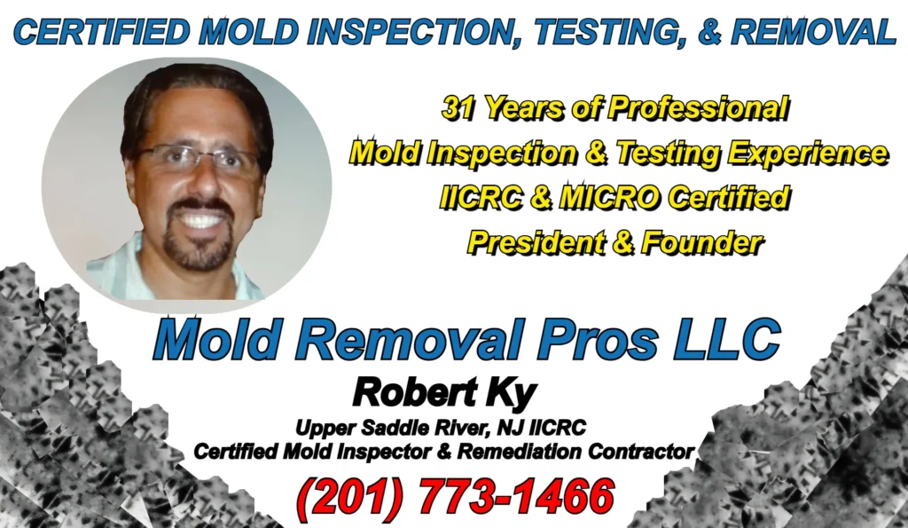 Robert Ky President and Founder of Certified Mold Removal IICRC and MICRO certified mold inspector and remediation contractor Upper Saddle River NJ with 31 years of professional mold inspection testing and remediation expertise for Bergen County homeowners.