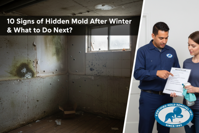 10 Signs of Hidden Mold After Winter & What to Do Next