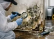 Mold inspection and testing after water damage in the basement of a residential home
